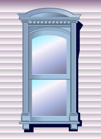 a vector illustration for a windowのイラスト素材