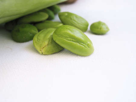 a close-up for petai, one kind of asian food, nature textureの写真素材