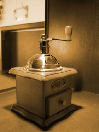 close up for a vintage coffee brewerの写真素材