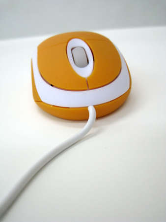 close up for Optical mouse, isolated on whiteの写真素材