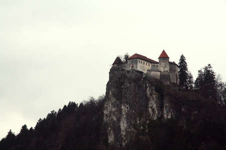 Castle on the cliffのeditorial素材