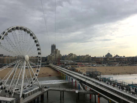 Scheveningen pierのeditorial素材