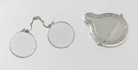 antique eye glassesの写真素材