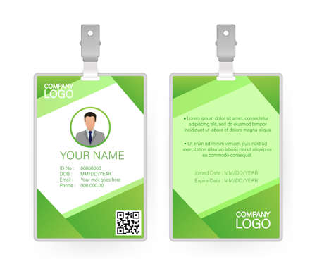 Id card, great design for any purposes.のイラスト素材