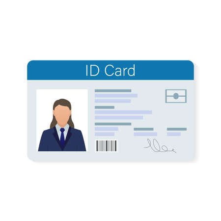 Id card, great design for any purposes.のイラスト素材