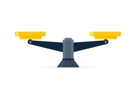 scales Icon, isolated on a white background.のイラスト素材