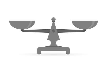Vector scales Icon, isolated on a white background. Vector illustrationのイラスト素材