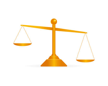 scales Icon, isolated on a white background illustrationのイラスト素材