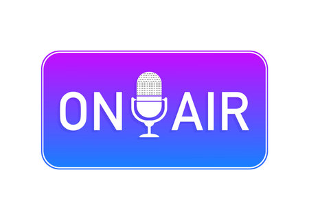 3d on air button for banner design. Internet button isolated on white background. Vector illustration.のイラスト素材