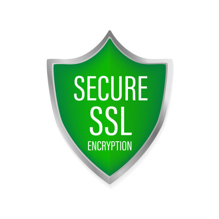 Ssl secure on white background. Protection icon vector. Information icon vector. Data protection.