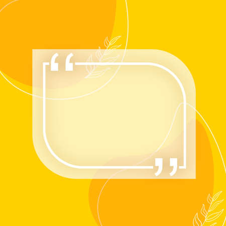 Quote abstract background. Social media design concept. Vector concept. Cream color. Abstract minimal design. Frame template. Circle triangle.のイラスト素材