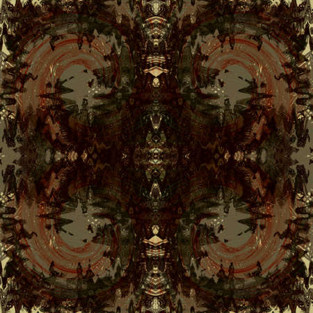 Colorful Seamless Grunge Pattern. Abstract Messy Painted Antique Texture. Modern Futuristic Wall Backdrop For Background, Wallpaperの写真素材