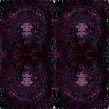 Colorful Seamless Grunge Pattern. Abstract Messy Painted Antique Texture. Modern Futuristic Wall Backdrop For Background, Wallpaperの写真素材