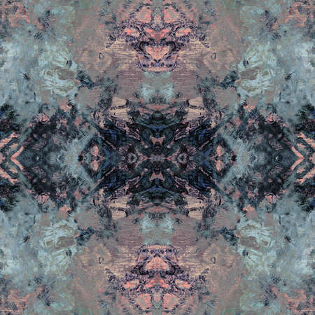 Colorful Seamless Grunge Pattern. Abstract Messy Painted Antique Texture. Modern Futuristic Wall Backdrop For Background, Wallpaperの写真素材