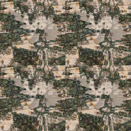 Colorful Seamless Grunge Pattern. Abstract Messy Painted Antique Texture. Modern Futuristic Wall Backdrop For Background, Wallpaperの写真素材
