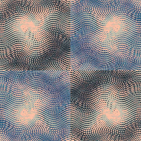 Colorful Seamless Grunge Pattern. Abstract Messy Painted Antique Texture. Modern Futuristic Wall Backdrop For Background, Wallpaperの写真素材