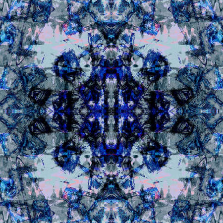Colorful Seamless Grunge Pattern. Abstract Messy Painted Antique Texture. Modern Futuristic Wall...