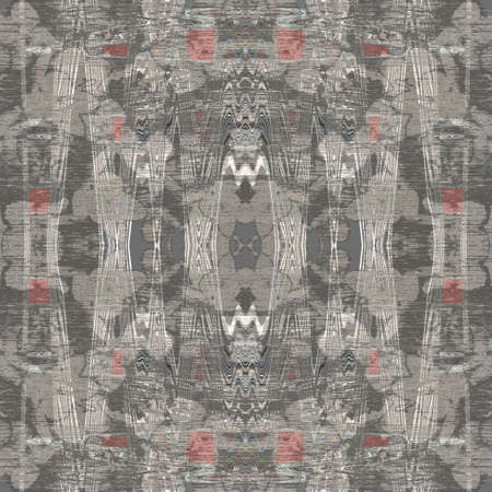 Colorful Seamless Grunge Pattern. Abstract Messy Painted Antique Texture. Modern Futuristic Wall Backdrop For Background, Wallpaperの写真素材