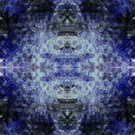 Colorful Seamless Grunge Pattern. Abstract Messy Painted Antique Texture. Modern Futuristic Wall Backdrop For Background, Wallpaperの写真素材