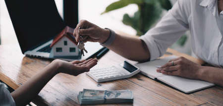 Workplace mockup concept. Mock up modern home decor desktop computer.Mockup desktopの写真素材