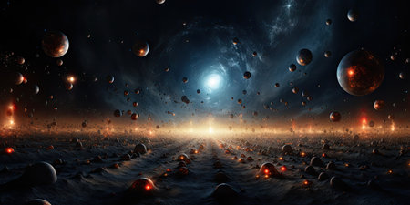 An overview of a universe in which the concept of space-time is completely different. It gives a new understanding of our existence by Generative AIの素材