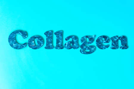 the word written in collagenの写真素材