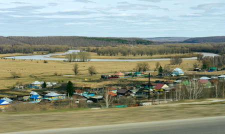 road view of the Bashkir village