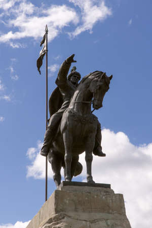 Elabuga, Tatarstan, Russia - 08 09 2020: Monument to the Bulgarian Emir Ibrahim I ben Muhammadのeditorial素材