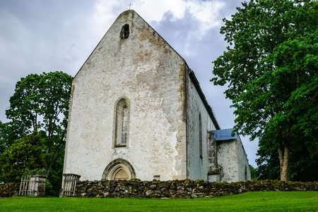 german church estonia saremaaの写真素材