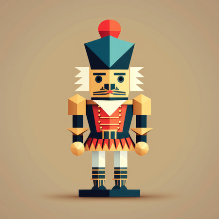 Vintage nut cracker toy. , AI-generatedの素材