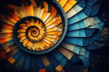 Abstract background for January 11: National Take the Stairs Day. AI generatedの素材