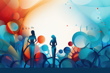 An abstract background themed around Workers' Day, also known as International Workers' Day or May Day. AI generatedの素材