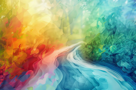 abstract background with rainbow colors. abstract background for The Big Walk and Wheel AI generatedの素材