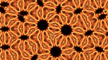 fiery golden large flower petals on a dark background