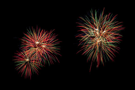 firework on black isolateの写真素材
