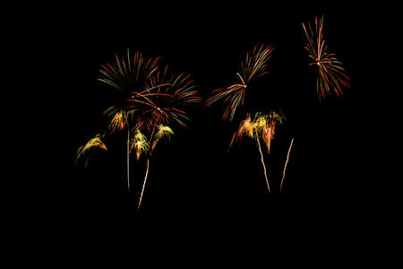 firework on black isolateの写真素材