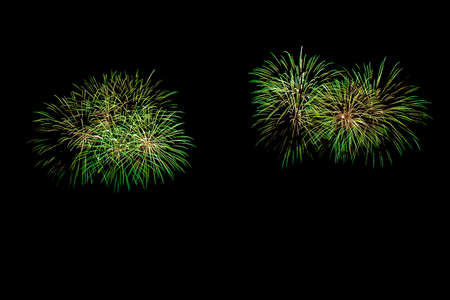 firework on black isolateの写真素材