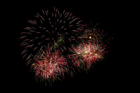 firework on black isolateの写真素材