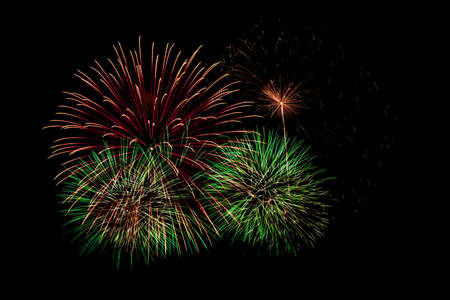 firework on black isolateの写真素材