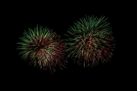 firework on black isolateの写真素材