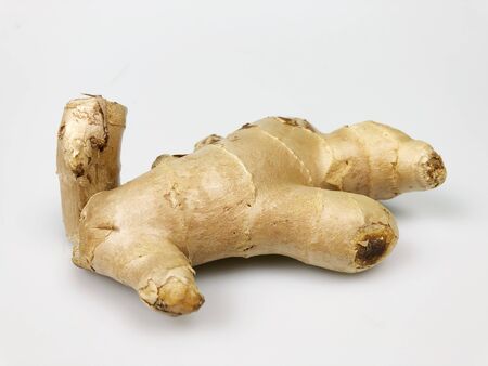 fresh ginger isolated on white background