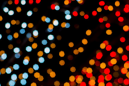 Christmas and New Year Lights Bokehの写真素材