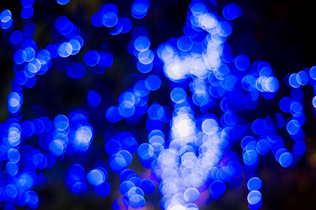 Christmas and New Year Lights Bokehの写真素材