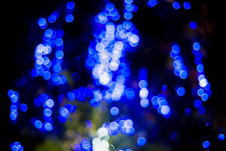 Christmas and New Year Lights Bokehの写真素材