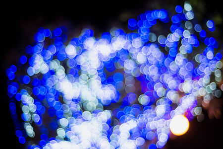 Christmas and New Year Lights Bokehの写真素材