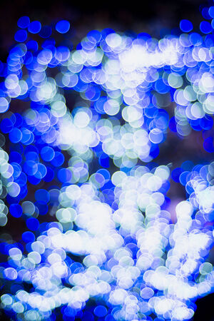 Christmas and New Year Lights Bokehの写真素材