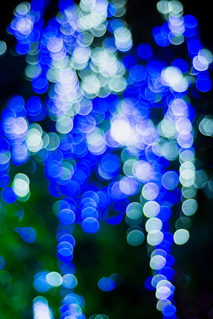 Christmas and New Year Lights Bokehの写真素材