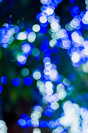 Christmas and New Year Lights Bokehの写真素材