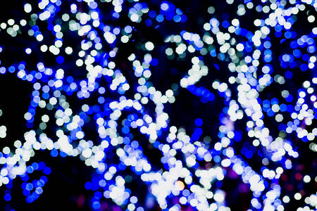 Christmas and New Year Lights Bokehの写真素材