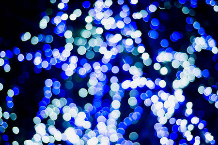 Christmas and New Year Lights Bokehの写真素材